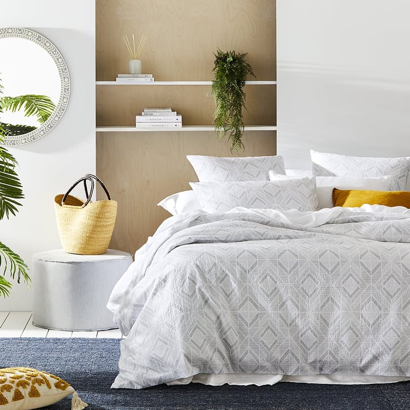 Luna Grey Quilt Cover Set