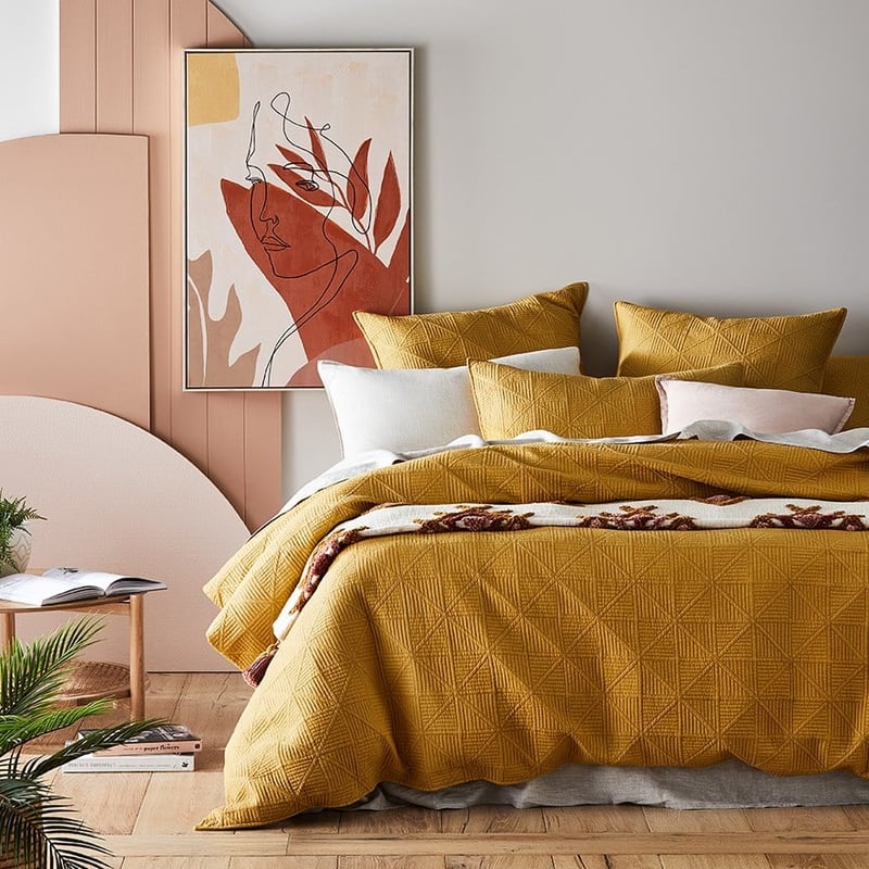 Prism Quilted Dijon Quilt Cover