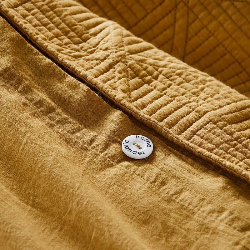 Prism Quilted Dijon Quilt Cover