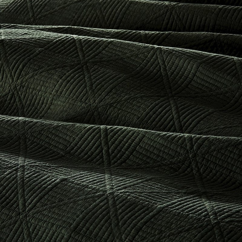 Prism Quilted Khaki Quilt Cover