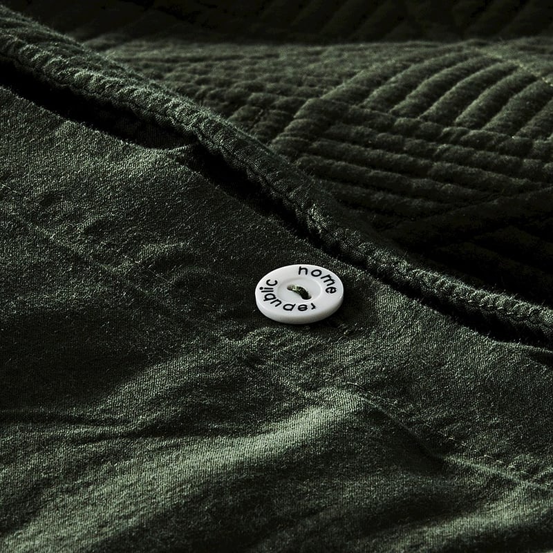 Prism Quilted Khaki Quilt Cover