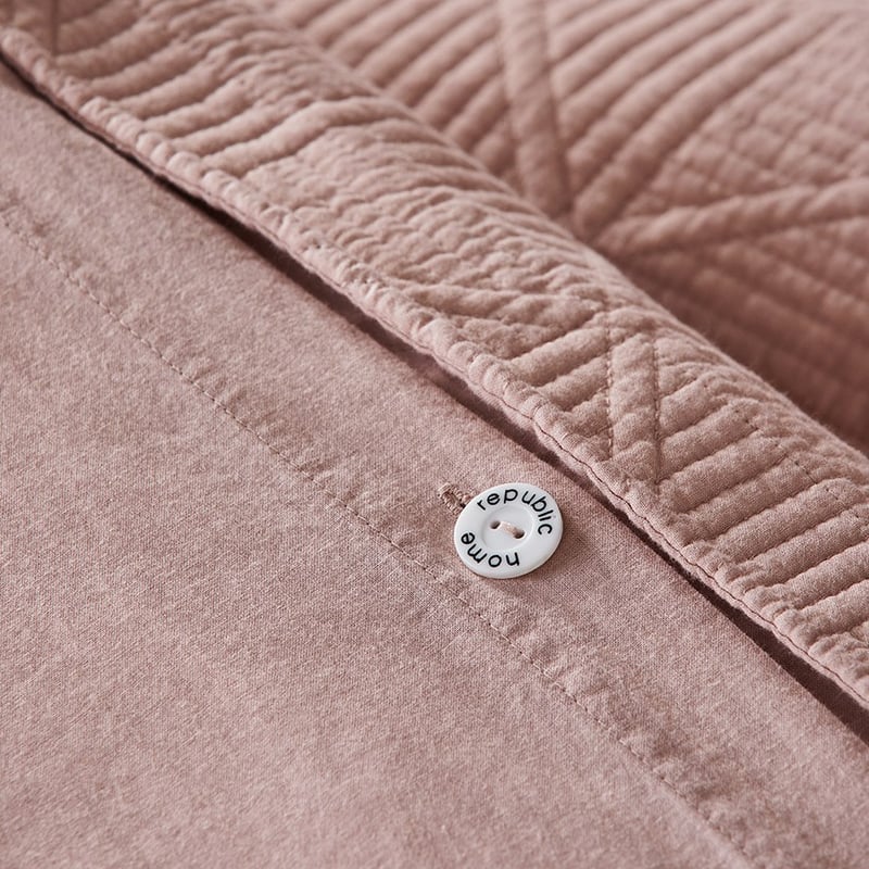 Prism Quilted Nude Quilt Cover