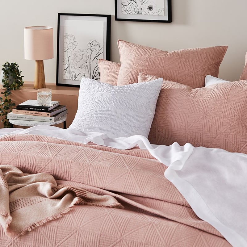 Prism Quilted Nude Quilt Cover