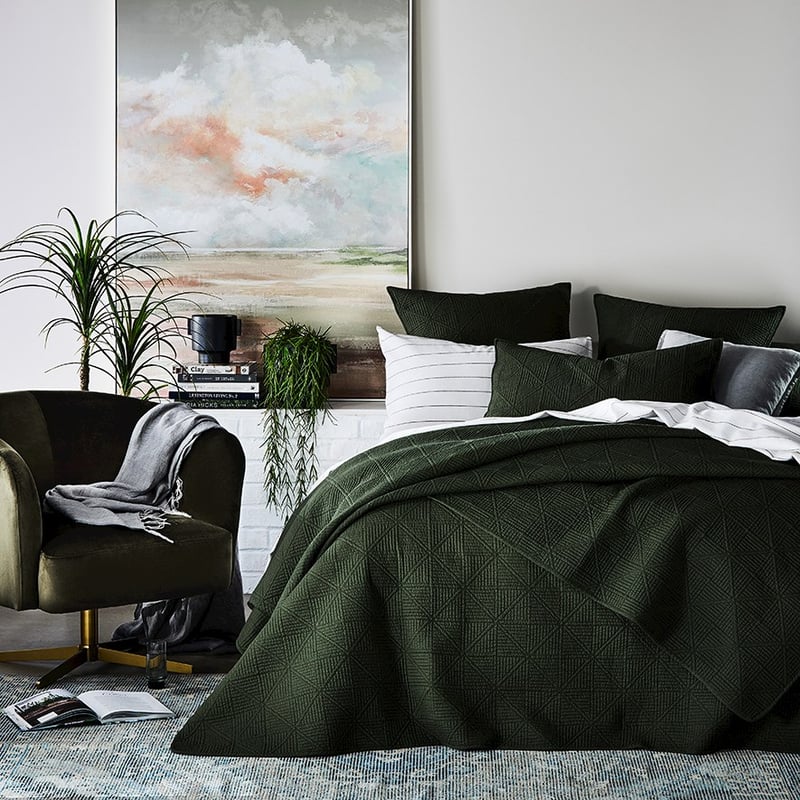 Prism Quilted Khaki Coverlet
