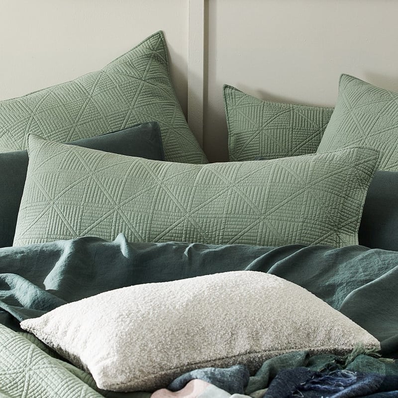 Prism Lily Pad Quilted Coverlet