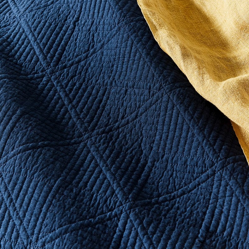 Prism Quilted Midnight Coverlet