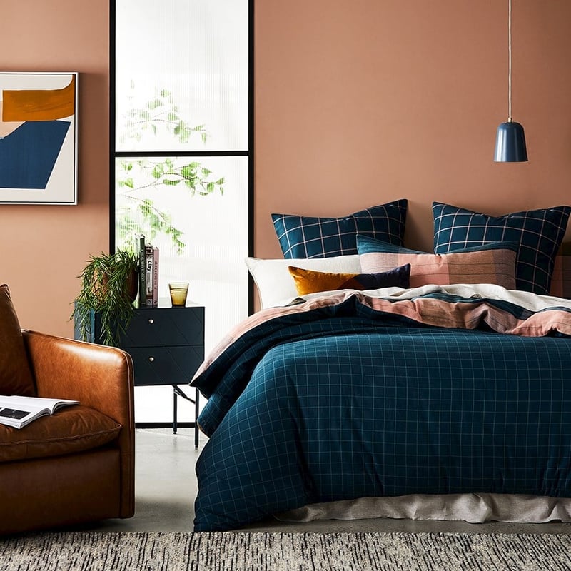 Oban Check Kaleidoscope Quilt Cover Set