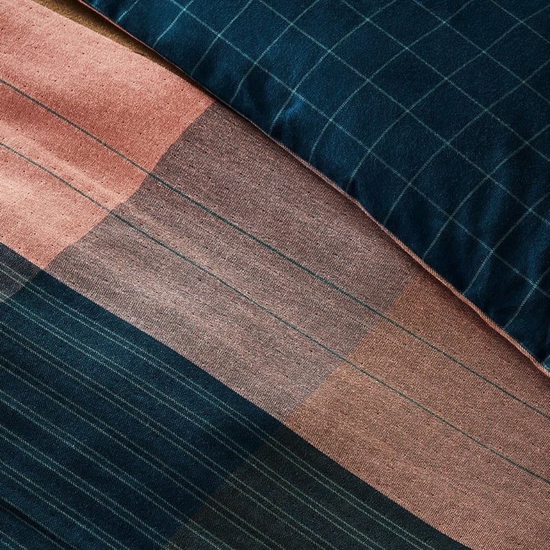 Oban Check Kaleidoscope Quilt Cover Set