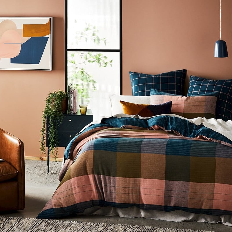 Oban Check Kaleidoscope Quilt Cover Set