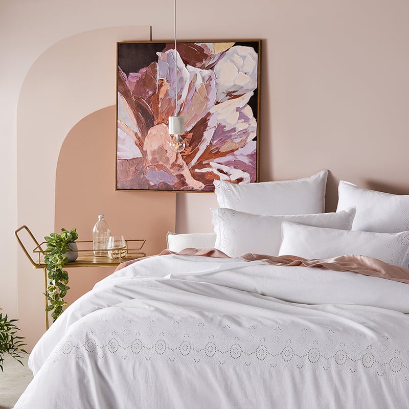 Broderie White Quilt Cover Set