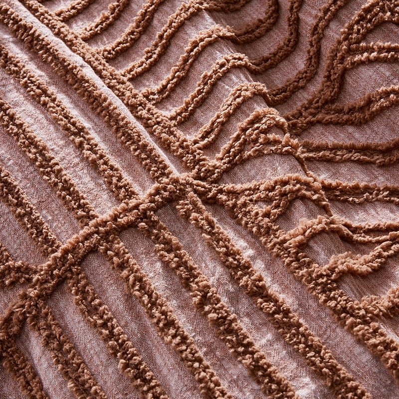 Kian Clay Chenille Quilt Cover 