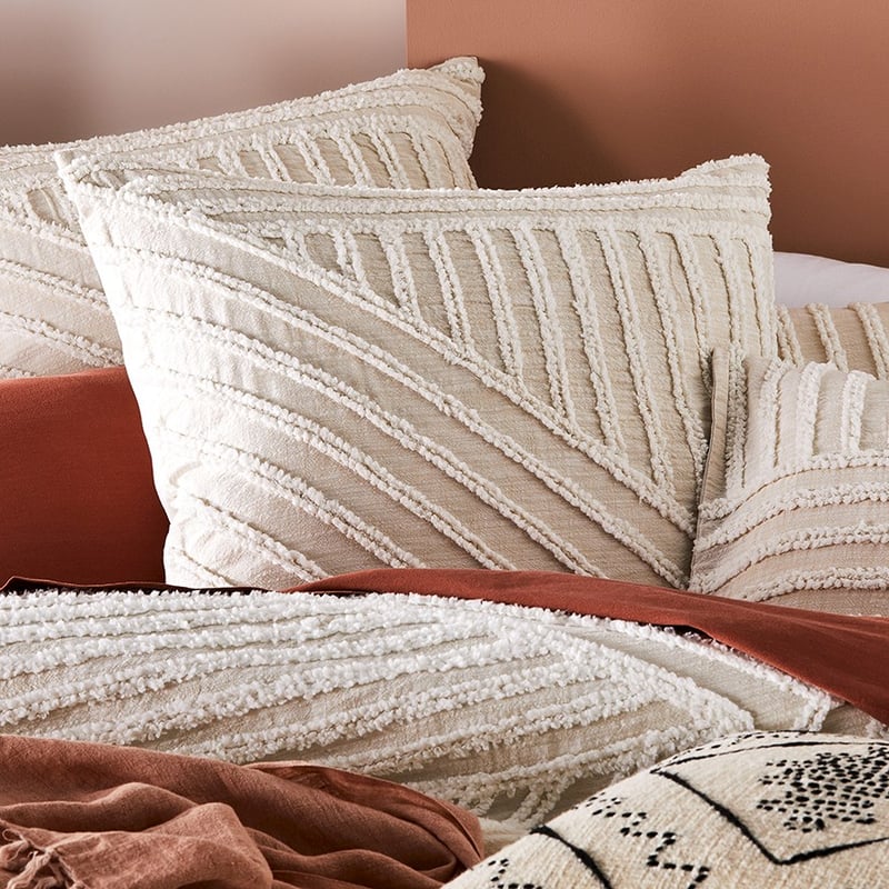 Kian Natural Chenille Quilt Cover