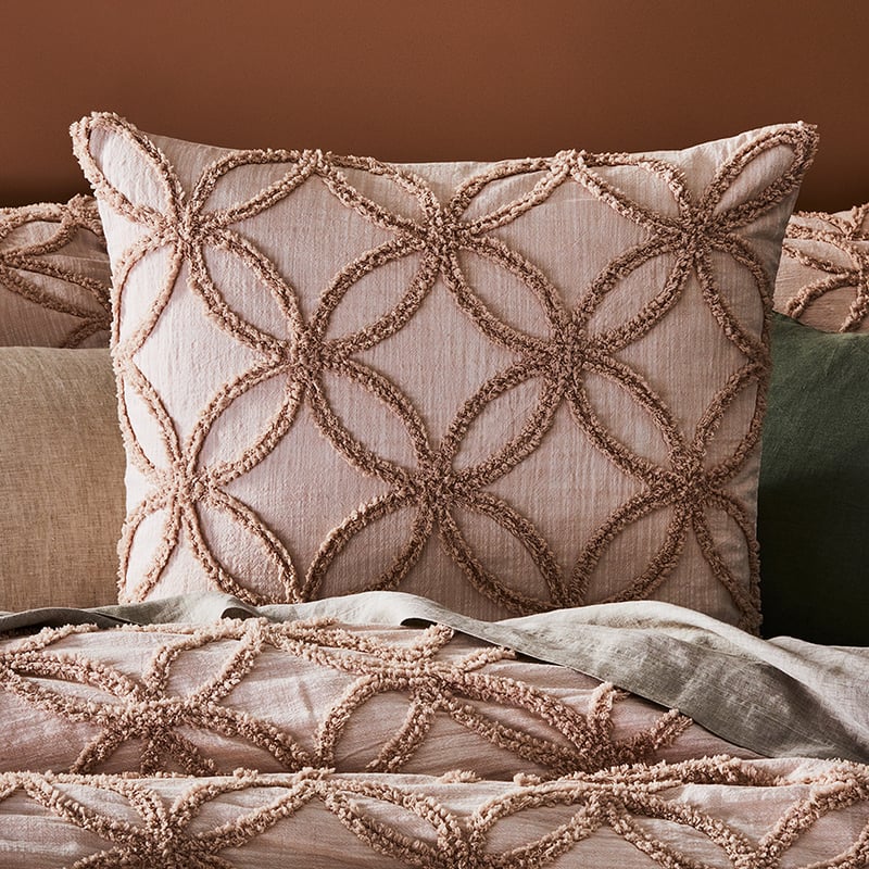 Barossa Chenille Blush Quilt Cover