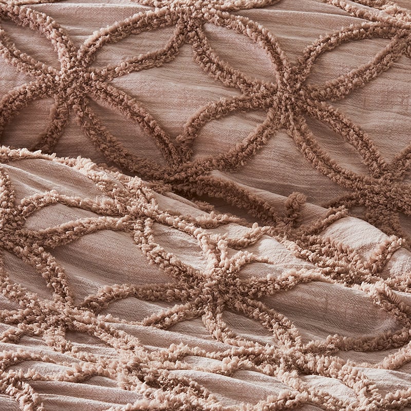 Barossa Chenille Blush Quilt Cover