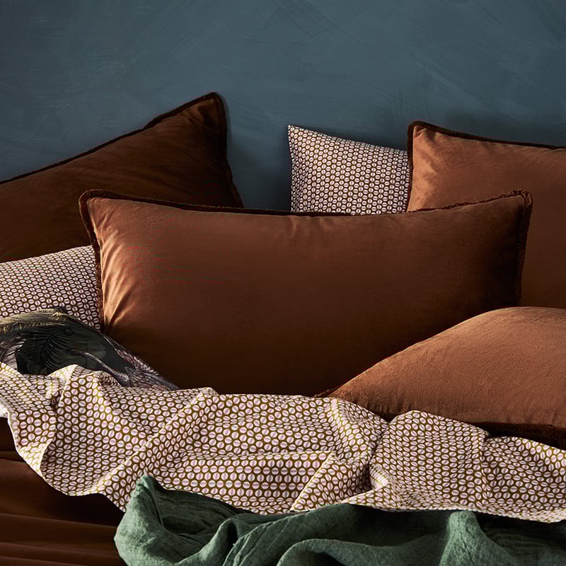 Columbia Fringe Velvet Port Quilt Cover
