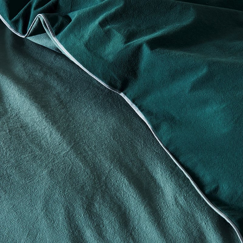 Stonewashed Ocean Two Toned Quilt Cover Set