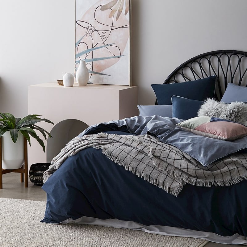 Stonewashed Old Navy Two Toned Quilt Cover Set