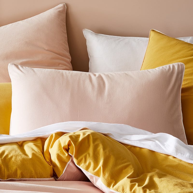 Two Toned Stonewashed Rose Quilt Cover Set