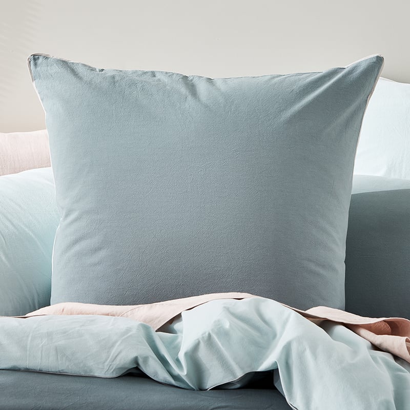 Stonewashed Sage Two Toned Quilt Cover Set