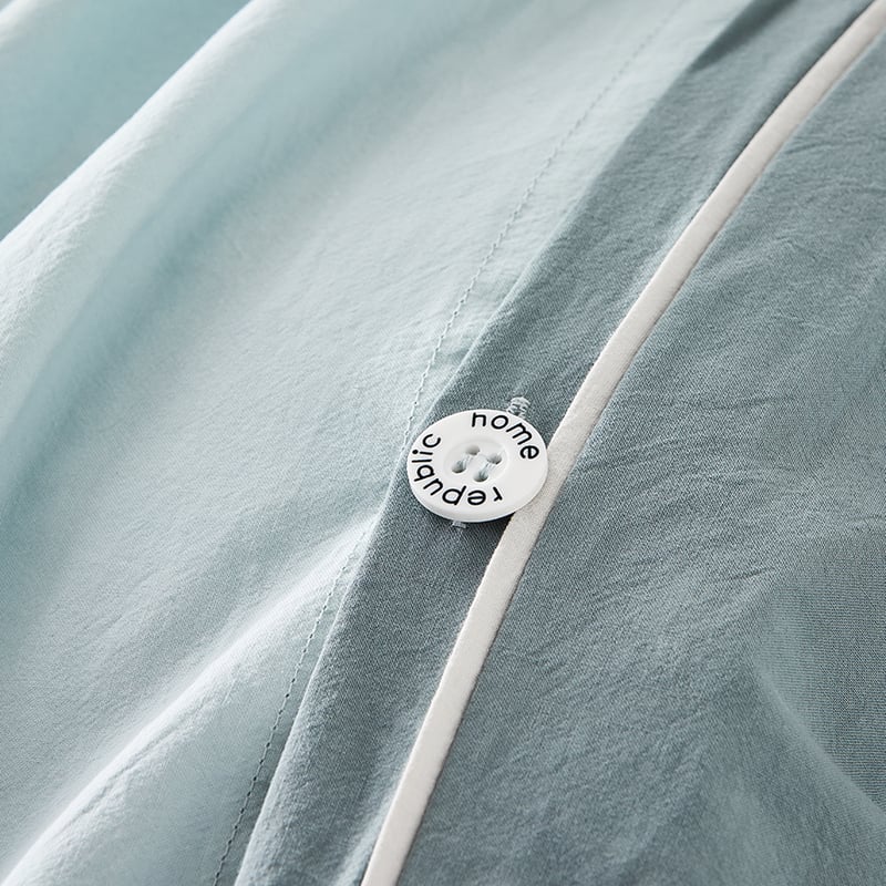 Stonewashed Sage Two Toned Quilt Cover Set