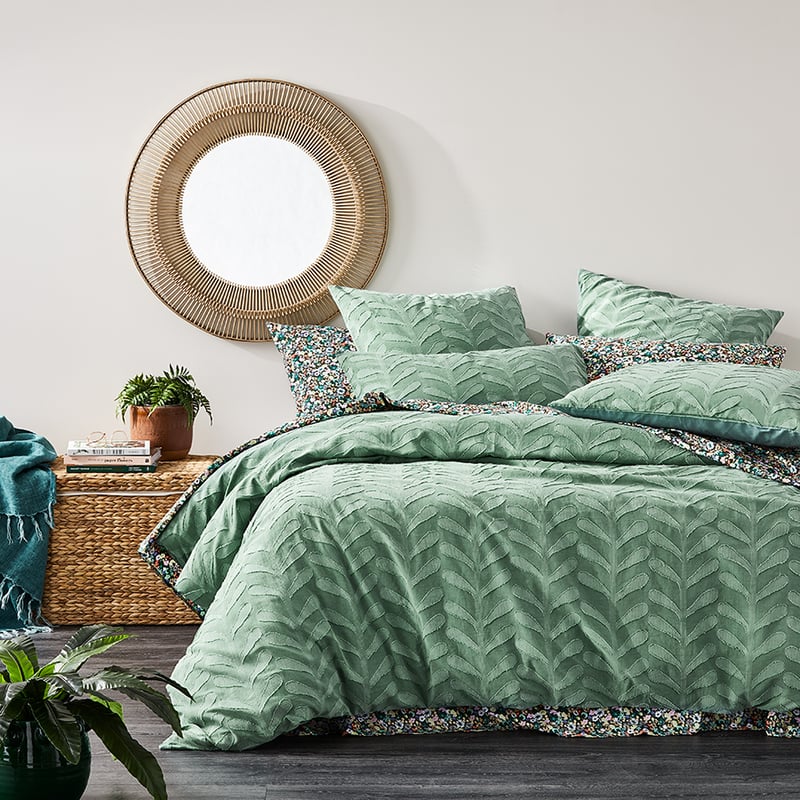 Aloe Green Quilt Cover Set