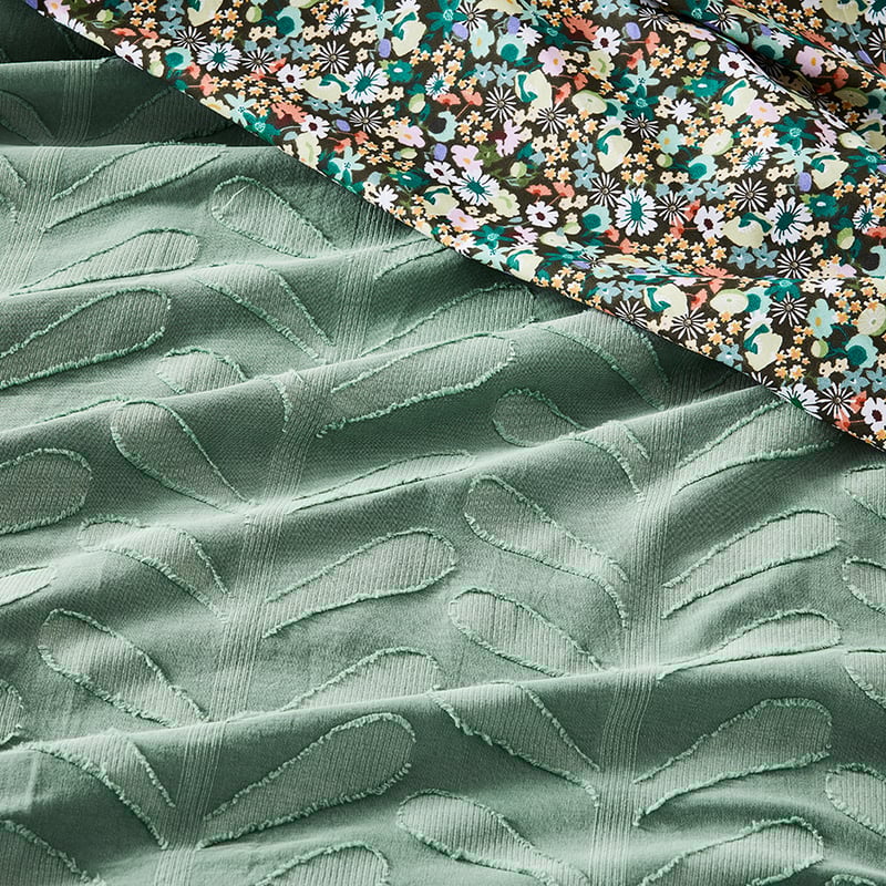 Aloe Green Quilt Cover Set