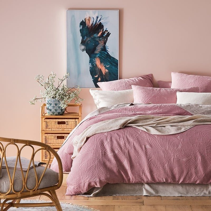 Alice Matelasse Blush Quilt Cover