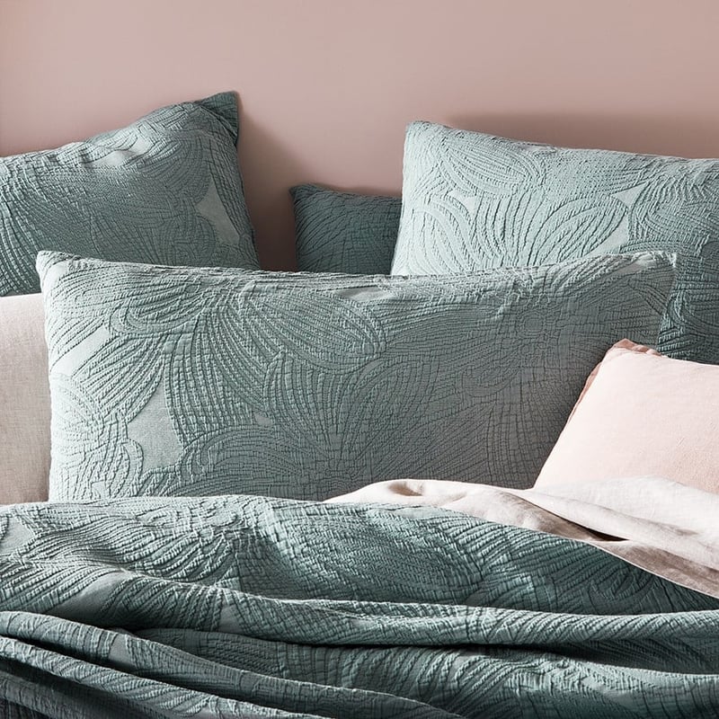 Alice Matelasse Sage Quilt Cover