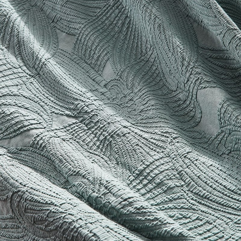 Alice Matelasse Sage Quilt Cover