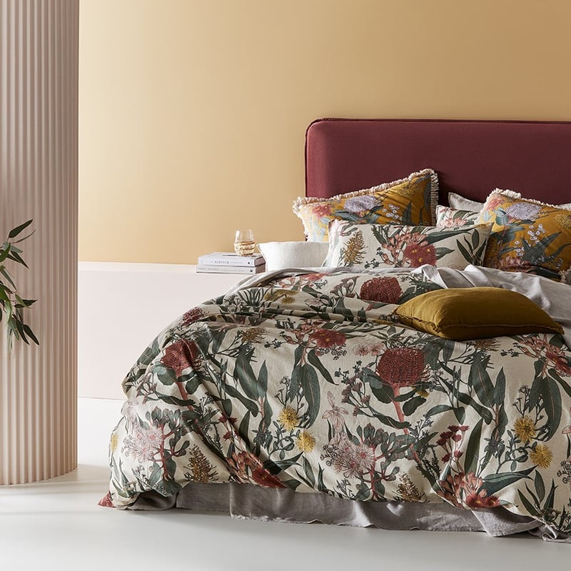 Grevillea Natural Quilt Cover Set