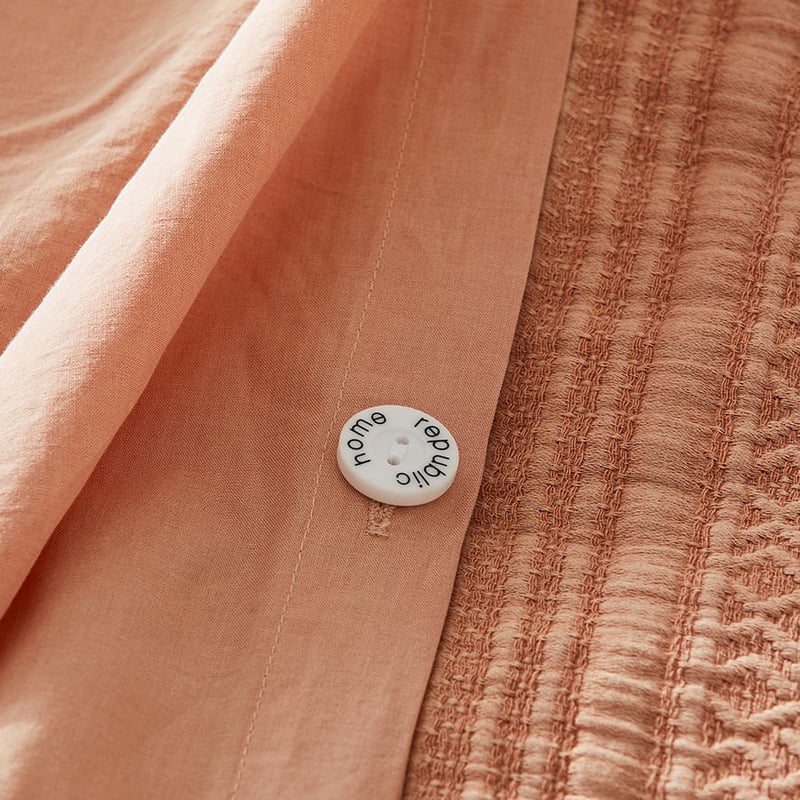 Arti Matelasse Dusty Coral Quilt Cover
