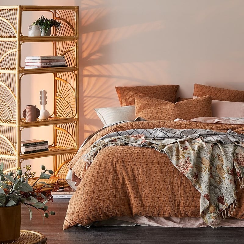 Jester Matelasse Bedlinen Euro P/Case Clay Each
