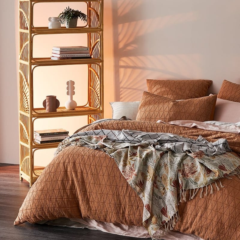 Jester Matelasse Bedlinen Euro P/Case Clay Each