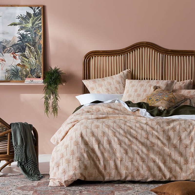 Palmetto Matelasse Apricot Quilt Cover