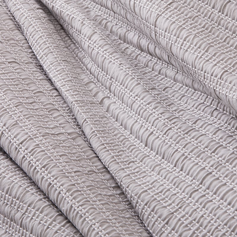 Hayman Quilted Soft Grey Quilt Cover