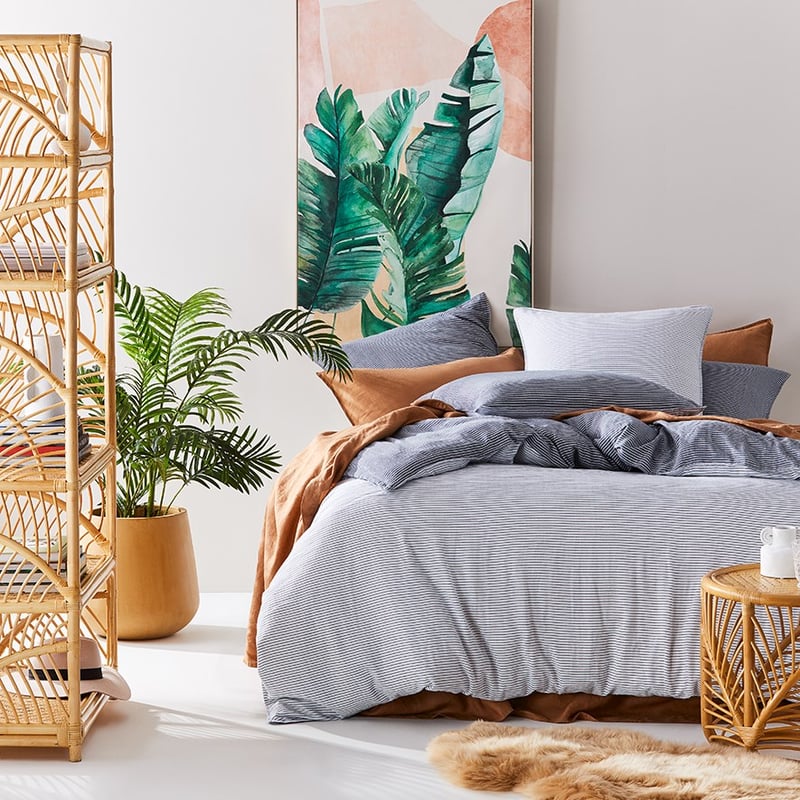 Cove Navy Quilt Cover Set