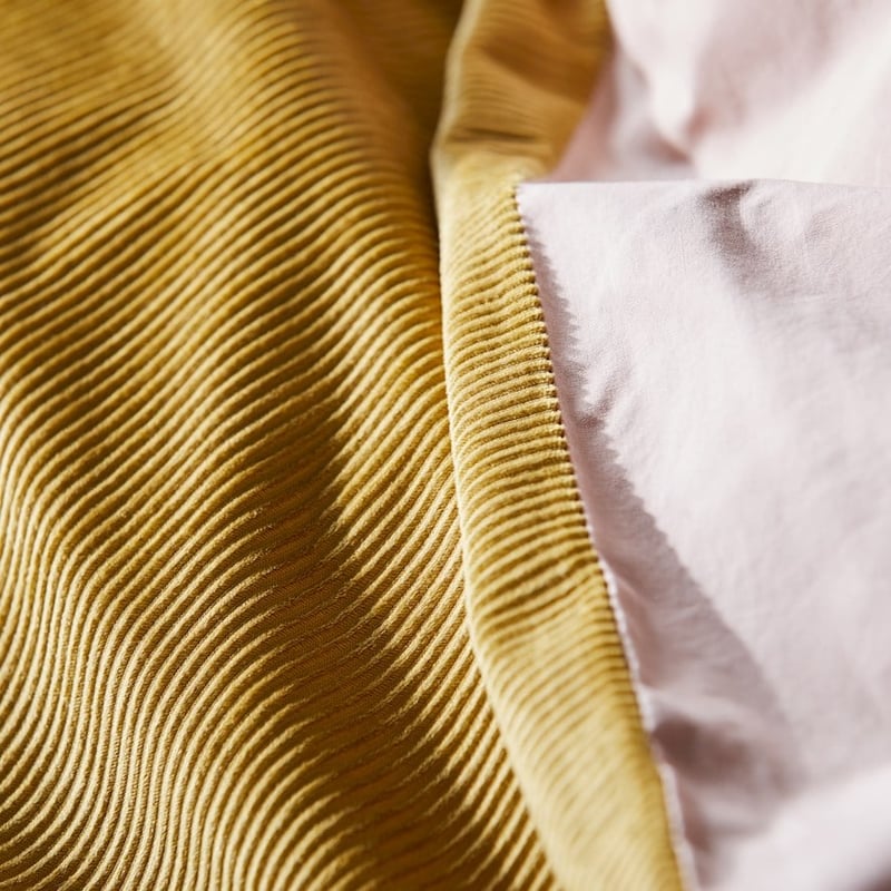 Piper Corduroy Mustard Quilt Cover