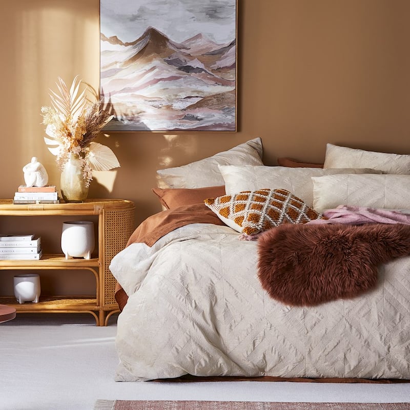 Electra Velvet Quilted Sand Quilt Cover
