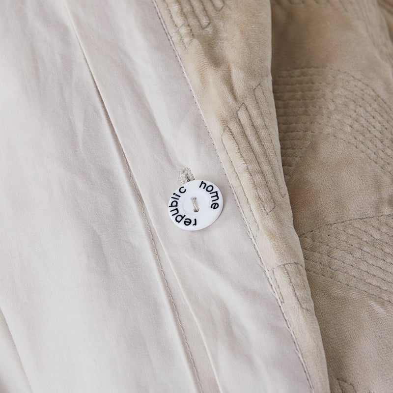 Electra Velvet Quilted Sand Quilt Cover