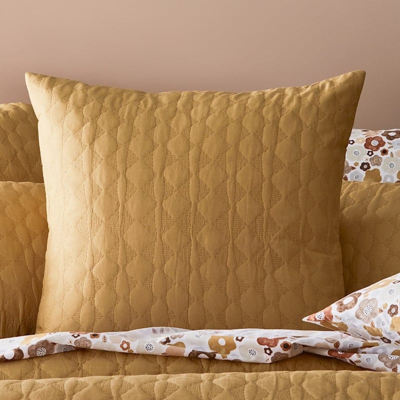 Pebble Quilted Cashew Quilt Cover