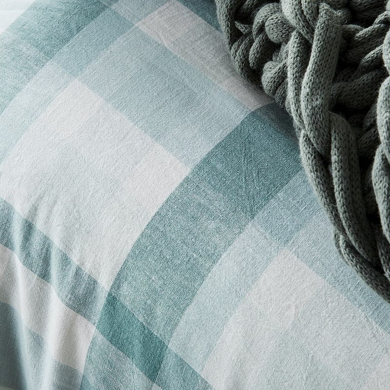 Vintage Washed Linen Cotton Soft Sage Cover Set