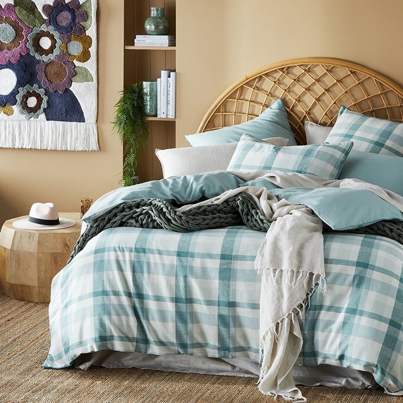 Vintage Washed Linen Cotton Soft Sage Cover Set