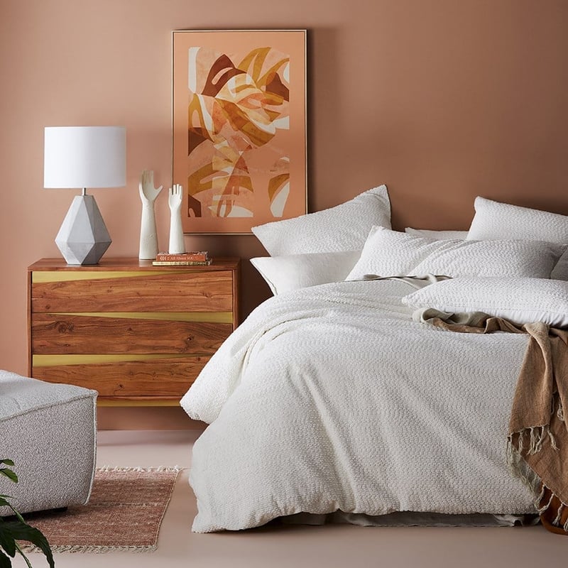 Bree Boucle Coconut Quilt Cover