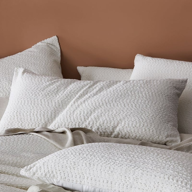 Bree Boucle Coconut Quilt Cover