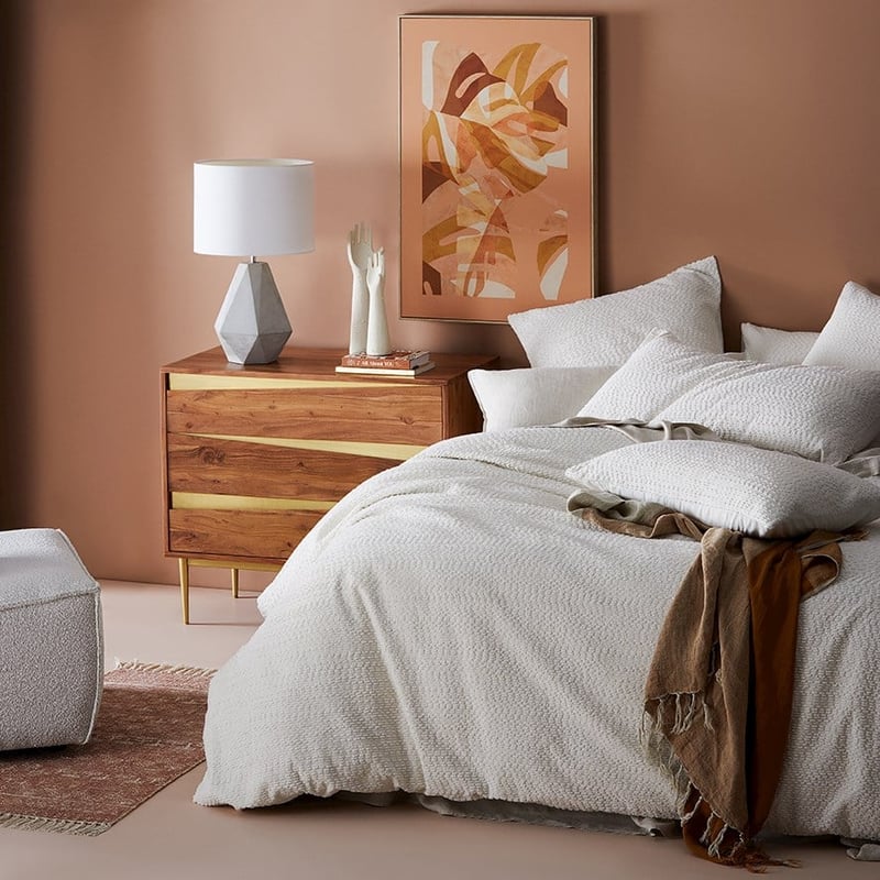 Bree Boucle Coconut Quilt Cover