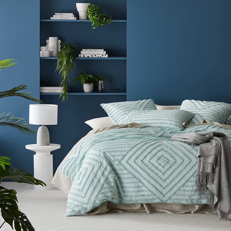 Harlow Tufted Mint Quilt Cover