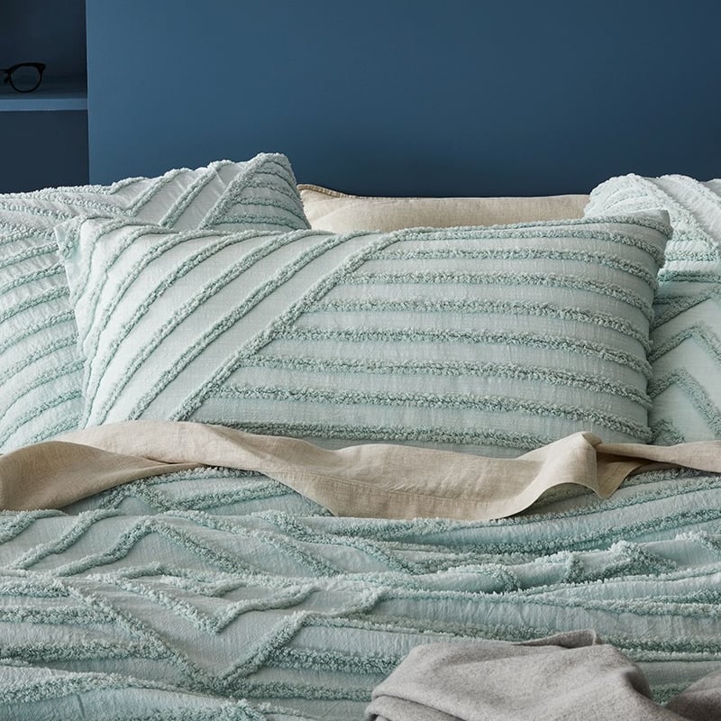 Harlow Tufted Mint Quilt Cover