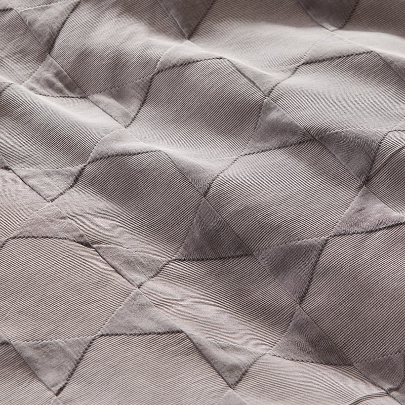 Lennox Matelasse Coal Quilt Cover