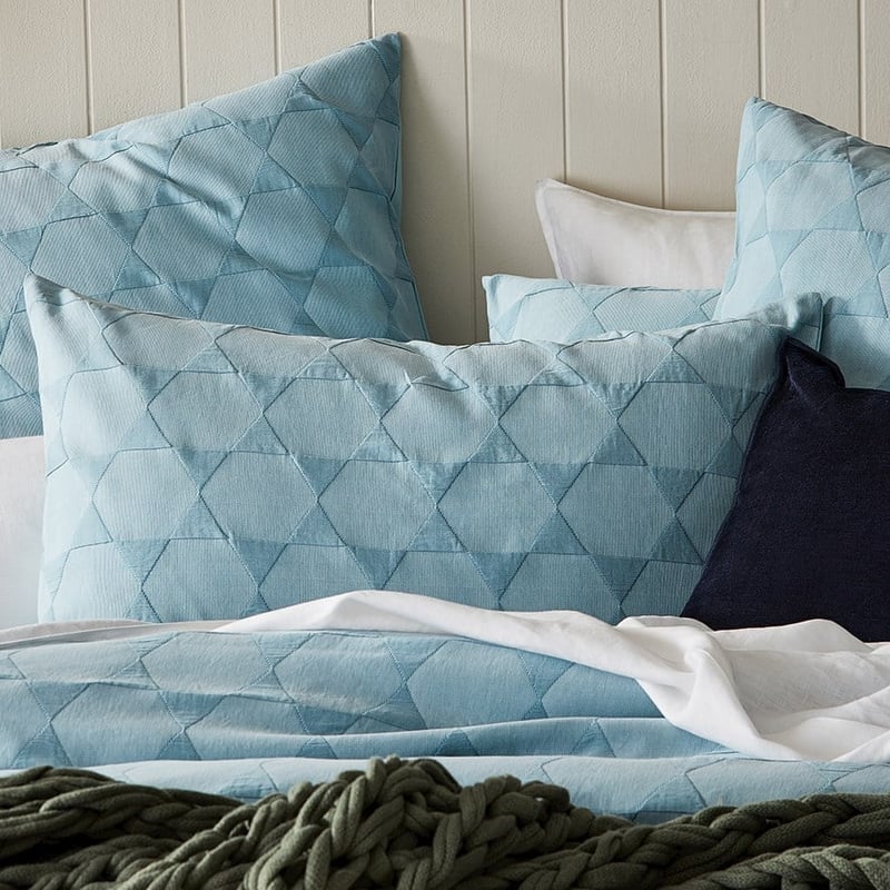 Lennox Matelasse Ocean Quilt Cover