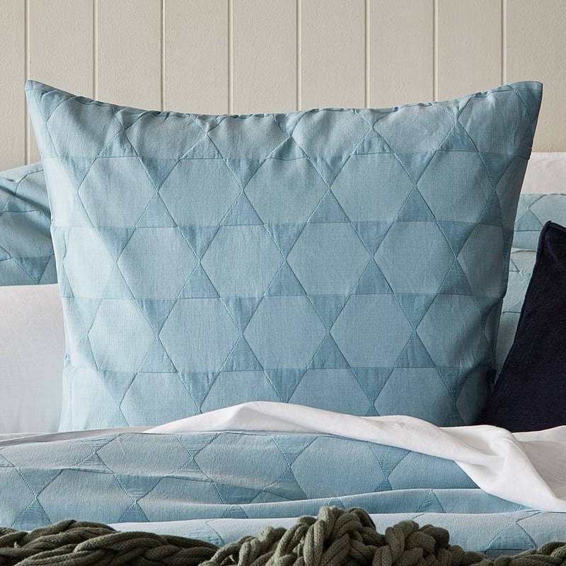 Lennox Matelasse Ocean Quilt Cover